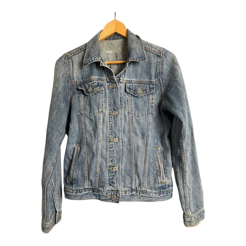 Gap Women’s Jean Jacket Denim Blue Cotton Casual Comfy M MEdium normcore